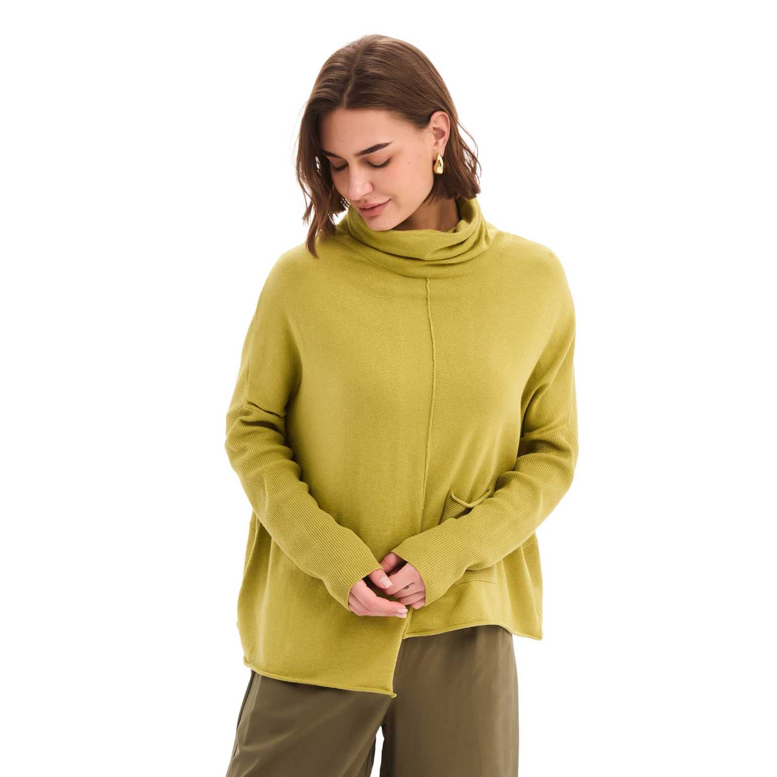 TIRELLI Roll Hem Pocket Knit